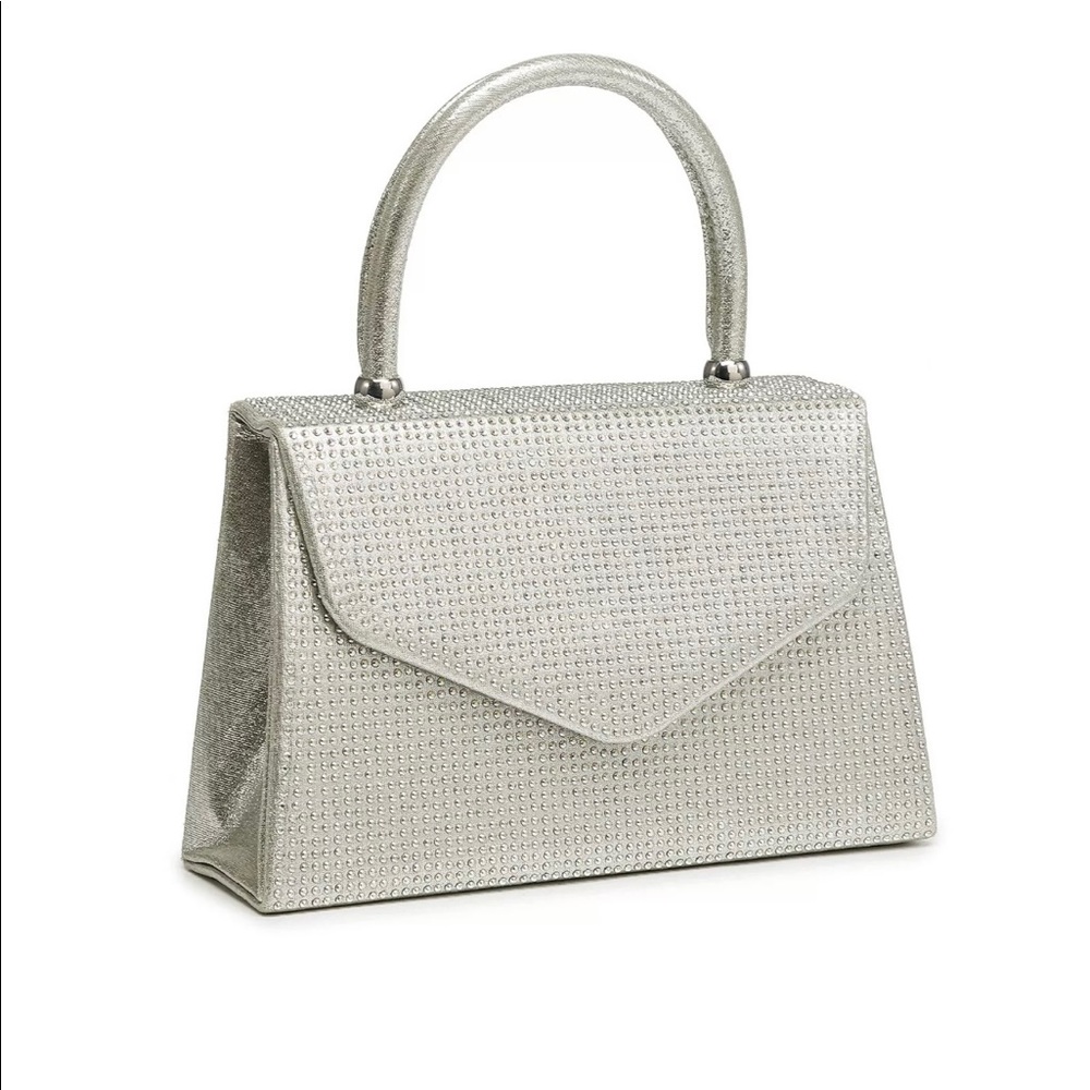 Dasein Womens Rhinestone Evening Bag Wedding Clutch Party Cocktail Purse